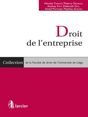 cover image of Droit de l'entreprise